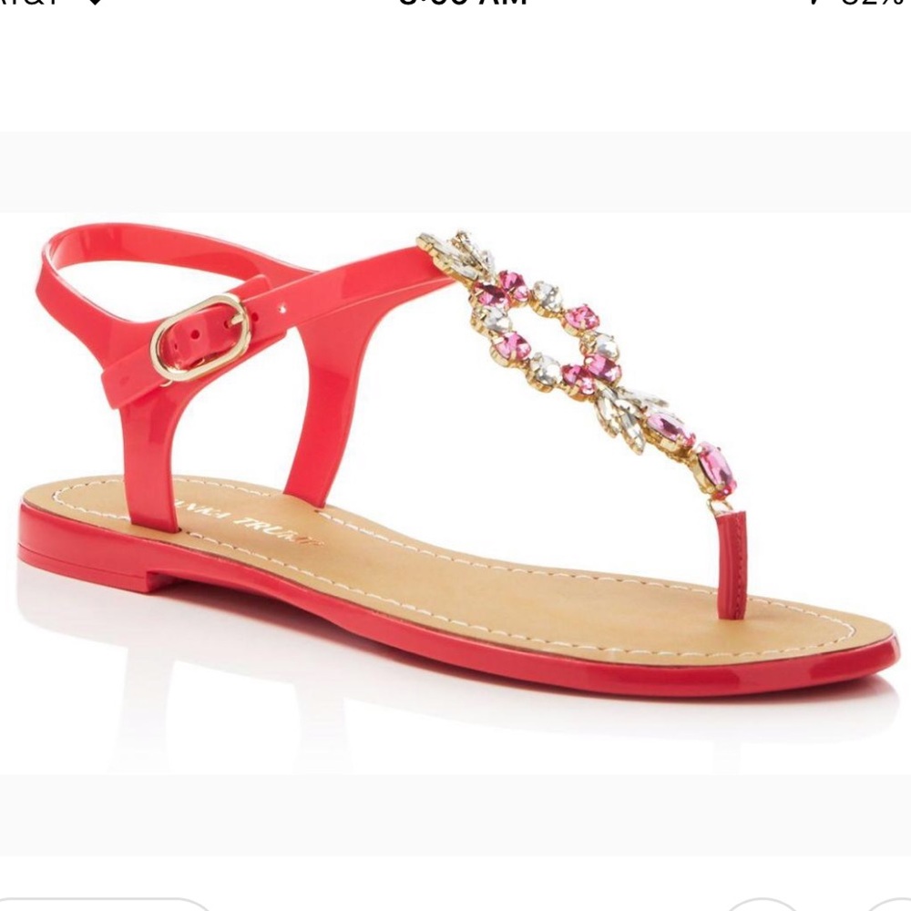 Ivanka trump adoren embellished Tstrap thong jelly